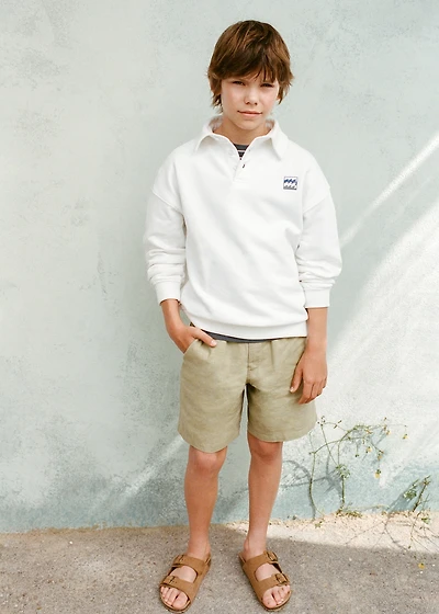 Printed cotton sweatshirt