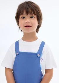 Knitted short dungarees