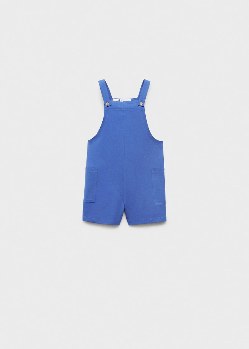 Knitted short dungarees