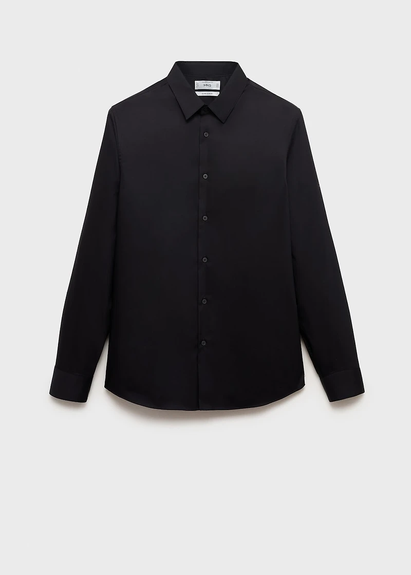 Slim fit cotton suit shirt