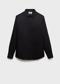 Slim fit cotton suit shirt