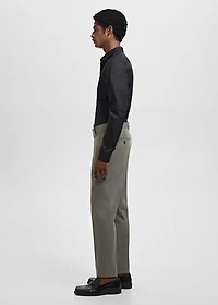 Slim fit cotton suit shirt