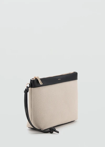 Contrast canvas toiletry bag