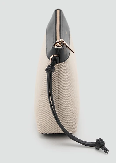 Contrast canvas toiletry bag