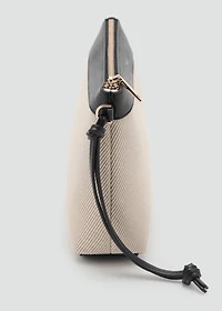 Contrast canvas toiletry bag