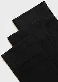 Pack of 3 cotton socks