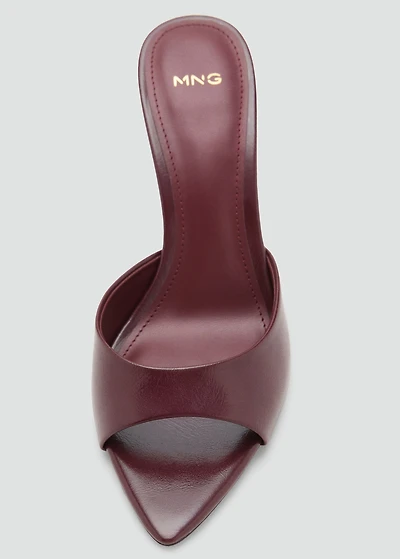 Pointed-heel sandals