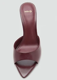 Pointed-heel sandals