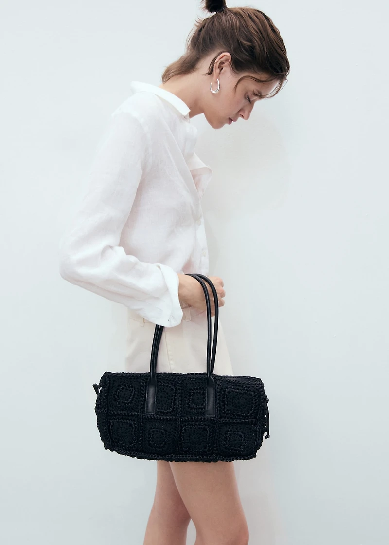 Denim culottes with double belt