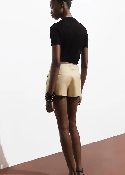 Mini-skirt with pleats