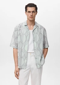 Printed short-sleeved shirt