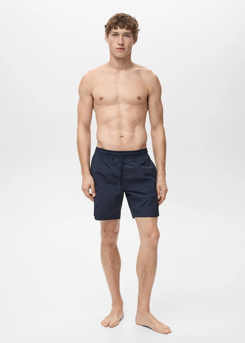 Basic drawstring swimsuit