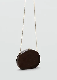 Oval clutch bag