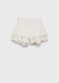 Ruffled trouser skirt