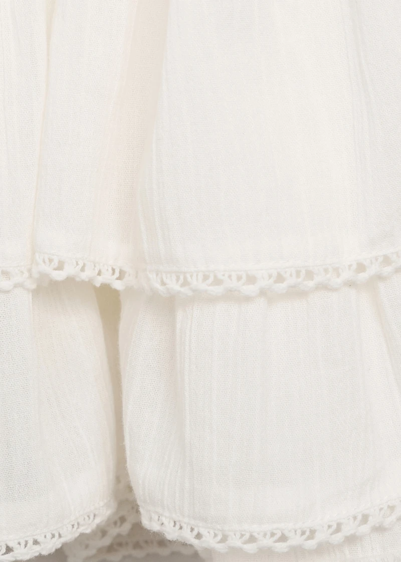 Ruffled trouser skirt