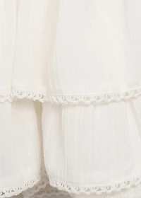 Ruffled trouser skirt