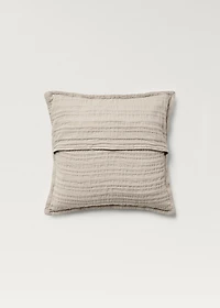 Cotton jacquard striped cushion cover 50x50 cm