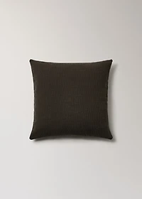 Garment-dyed cushion cover with hem 50x50 cm