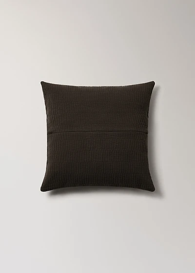 Garment-dyed cushion cover with hem 50x50 cm