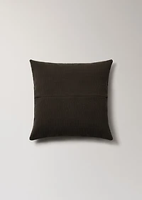 Garment-dyed cushion cover with hem 50x50 cm