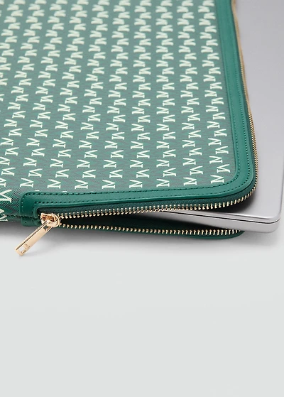 Laptop case with printed logo