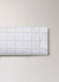 Percale cotton pillowcase with a plaid print 45x110 cm