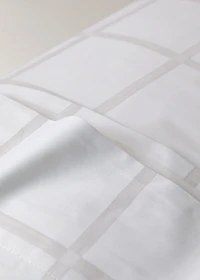 Percale cotton pillowcase with a plaid print 45x110 cm