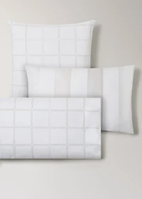 Percale cotton pillowcase with a plaid print 45x110 cm