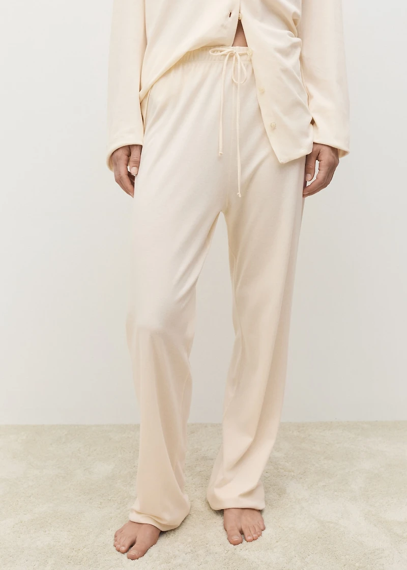 Plain cotton pajama pants