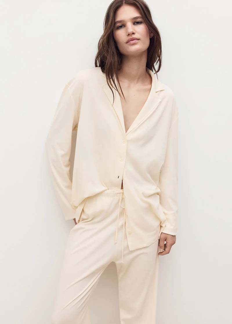 Plain cotton pajama pants