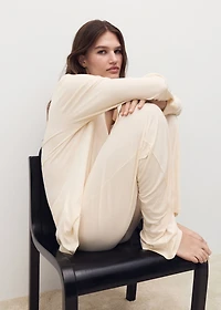 Plain cotton pajama pants