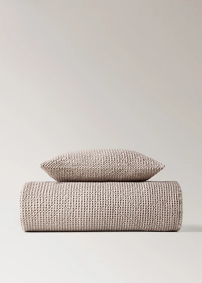 Waffle-cotton garment-dyed bedspread for crib