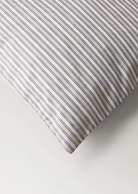 Percale cotton fine-striped duvet cover for crib
