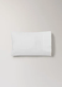 Percale cotton pillowcase with picueta detail