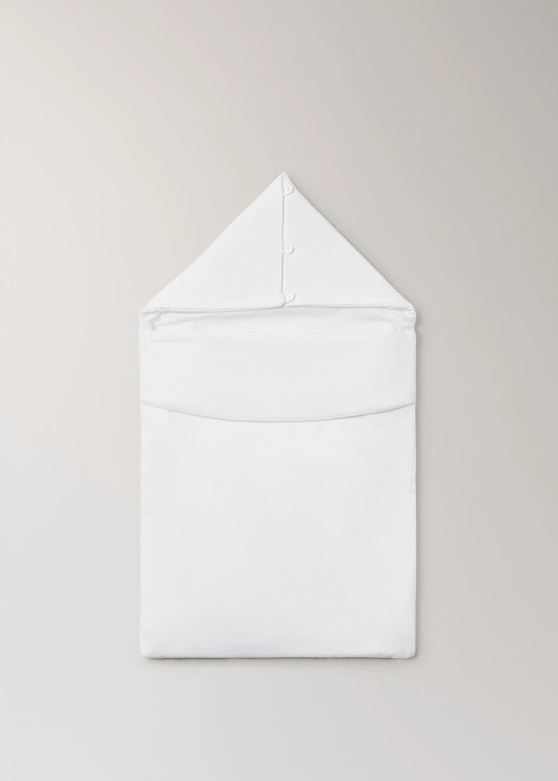 Cotton casual coat with zip detail