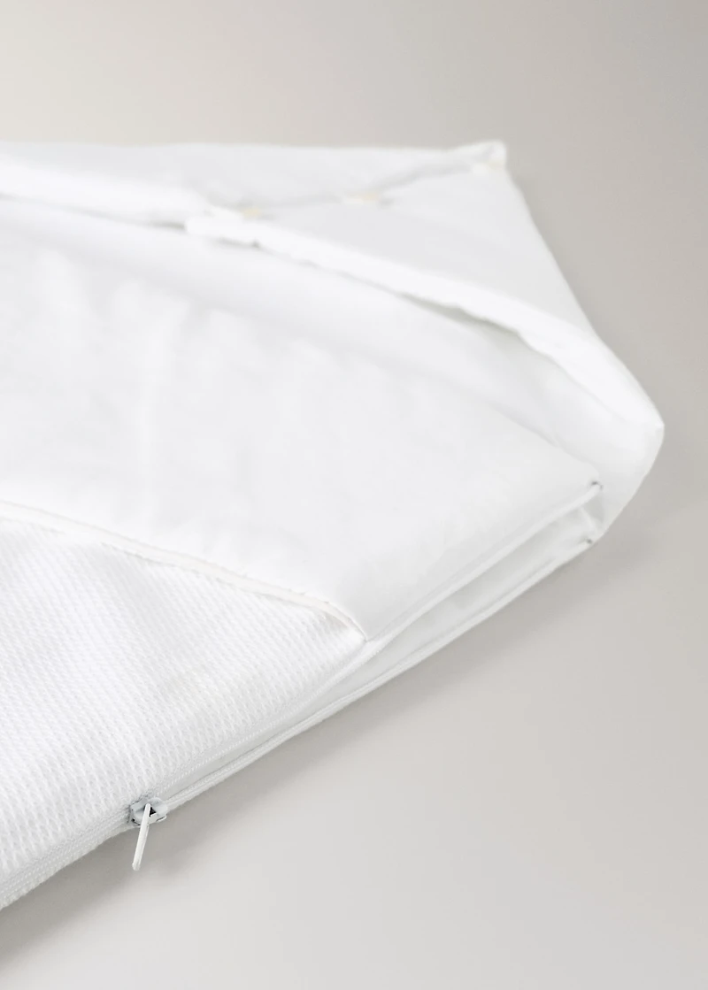 Cotton casual coat with zip detail