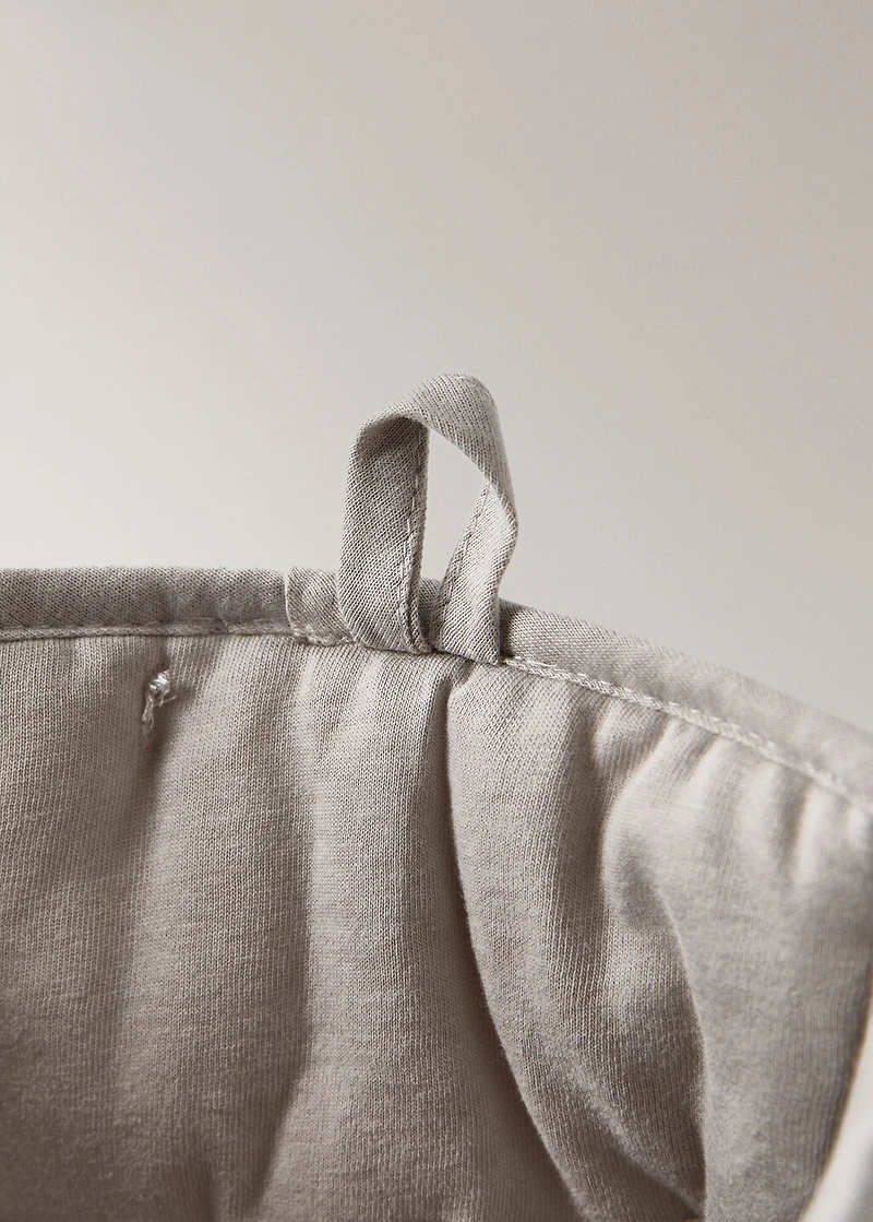 Medium quilted cotton basket