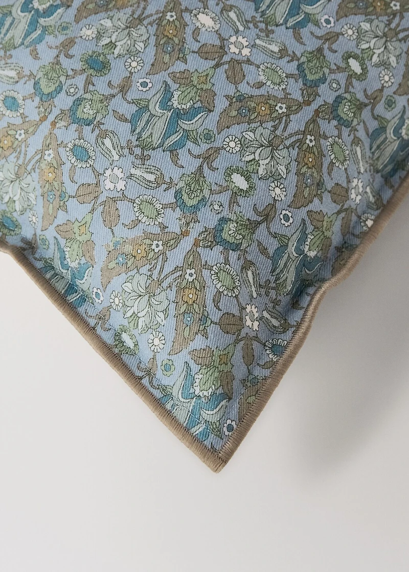 Children's cotton floral-print cushion cover 30x40 cm