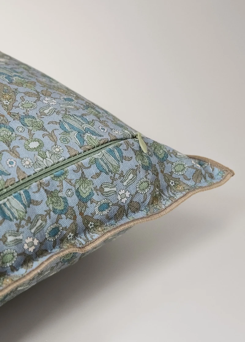 Children's cotton floral-print cushion cover 30x40 cm