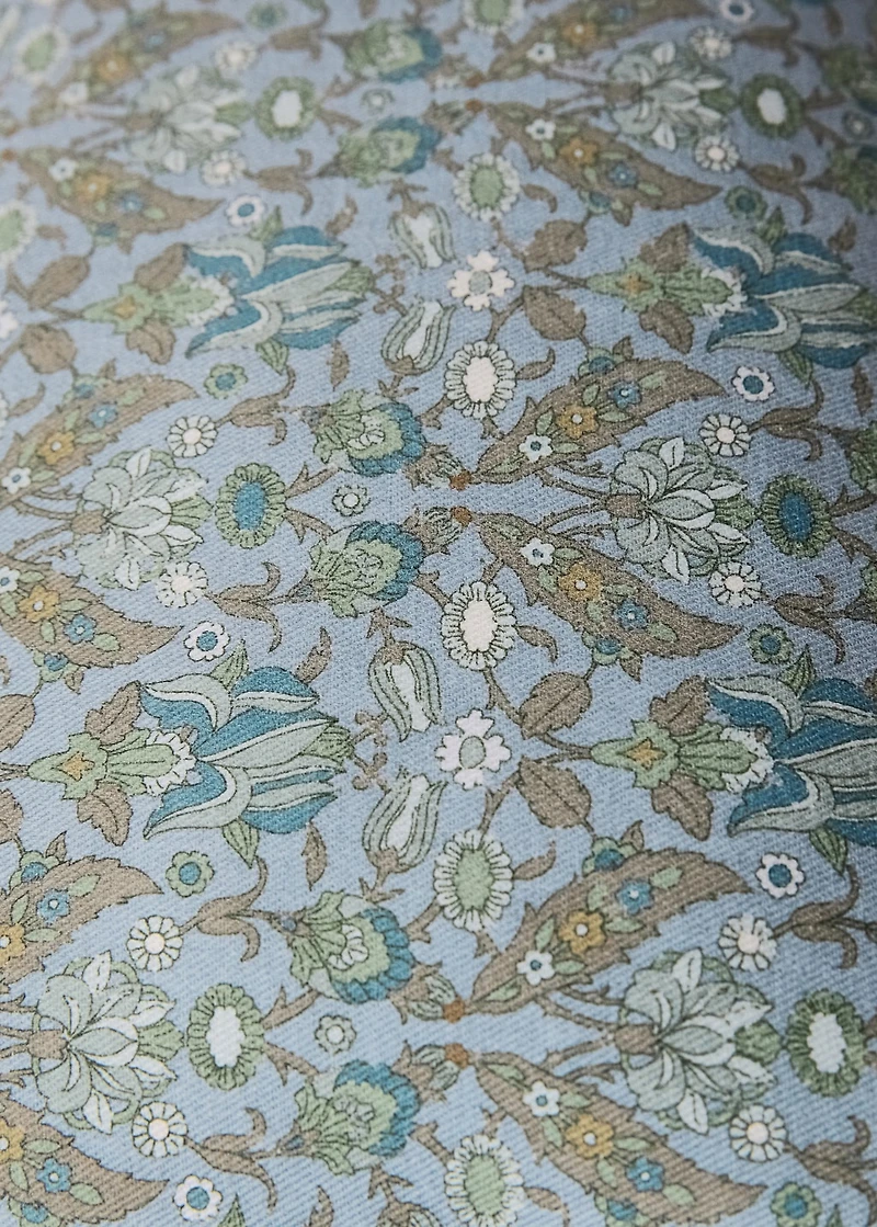 Children's cotton floral-print cushion cover 30x40 cm