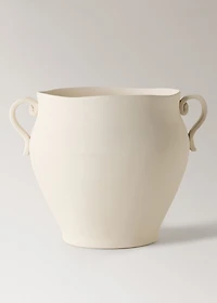 Large terracotta vase with handles