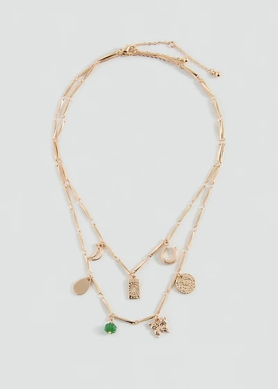 Pack of 2 pendant necklaces