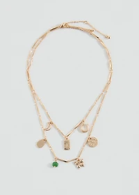 Pack of 2 pendant necklaces