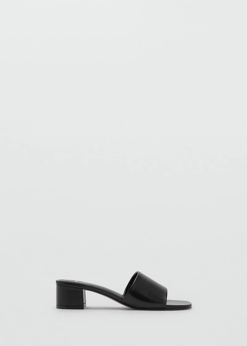 Block-heel sandals with strap