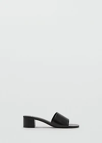 Block-heel sandals with strap