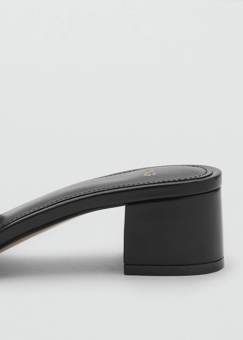 Block-heel sandals with strap