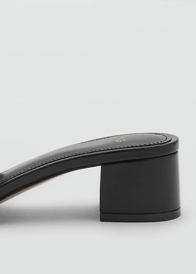 Block-heel sandals with strap