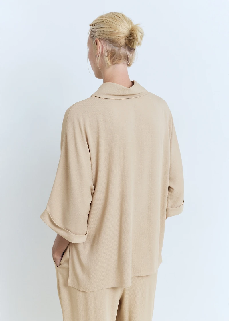 Oversized flowing blouse