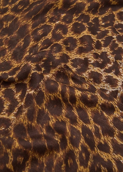 Leopard print scarf