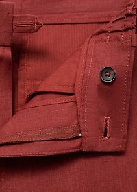 100% linen pants with elastic waistband